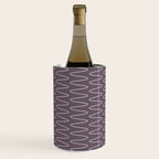 Curved Line Art in Dark Plum Wine Chiller Gallery Image 1