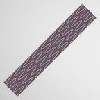Curved Line Art in Dark Plum Table Runner Gallery Image 3