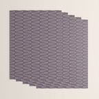 Curved Line Art in Dark Plum Wrapping Paper Gallery Image 3