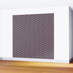 Curved Line Art in Dark Plum Wall Mural Gallery Image 2
