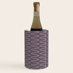 Curved Line Art in Dark Plum Wine Chiller Gallery Image 3