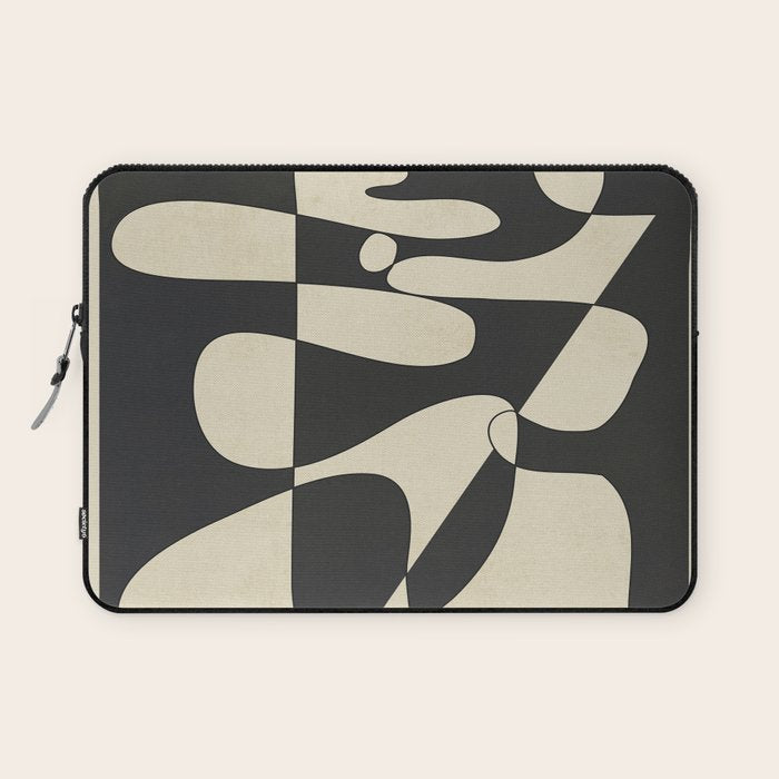 Modern Abstract Contrast - Noir Laptop Sleeve Gallery Image 1