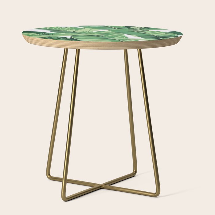 Tropical banana leaves V Side Table Gallery Image 1