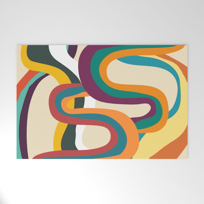 Groovy rainbow of doom Welcome Mat Gallery Image 1