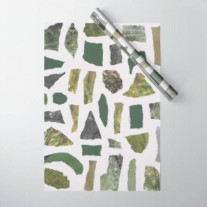 Shades of Green Wrapping Paper Gallery Image 1