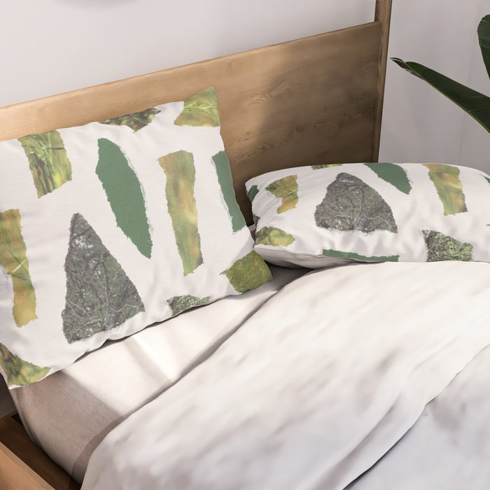 Shades of Green Pillow Sham Gallery Image 2