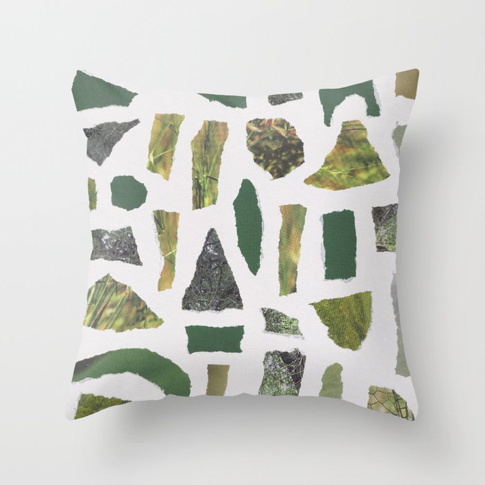 Shades of Green Throw Pillow Gallery Image 6
