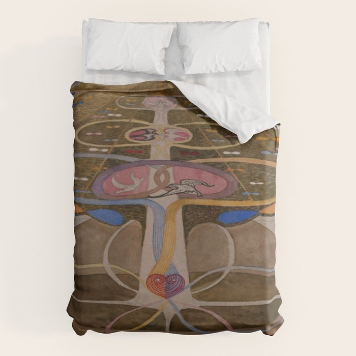 Hilma af Klint The Tree Of Knowledge No . 1 ,B ( 1913) Duvet Cover Gallery Image 1