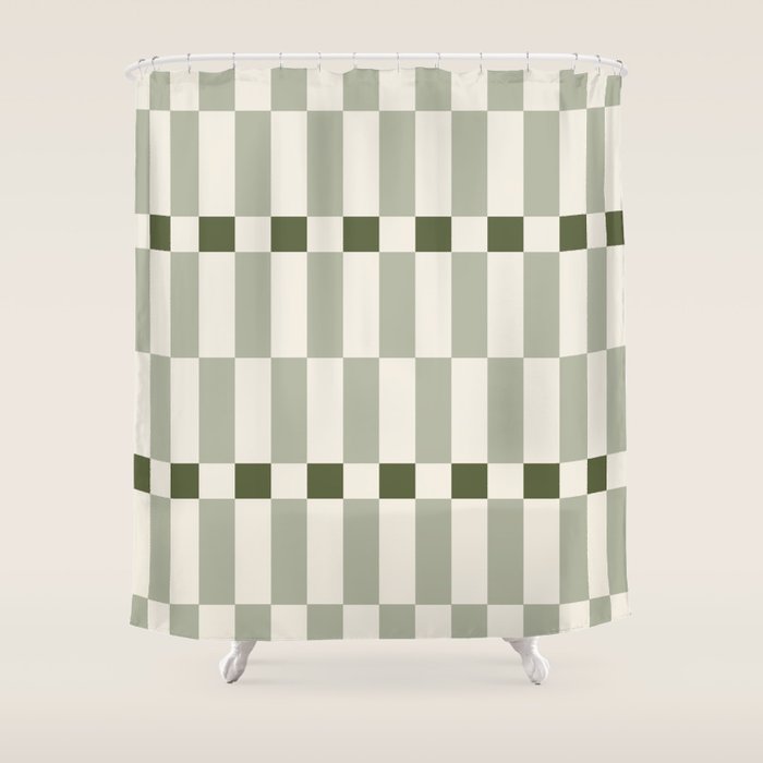 TILES II (Pistachio) Shower Curtain Gallery Image 1