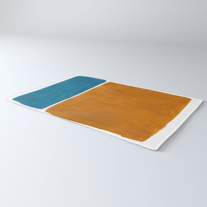 Minimalist Mid Century Modern Colorful Color Field Rothko Rug Gallery Image 3