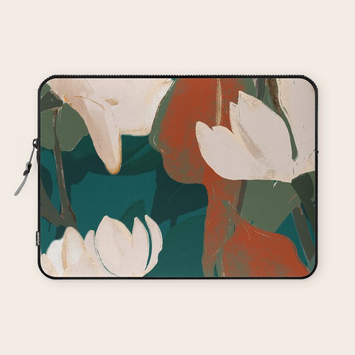 Abstract Art Garden Flowers Laptop Sleeve Gallery Image 1