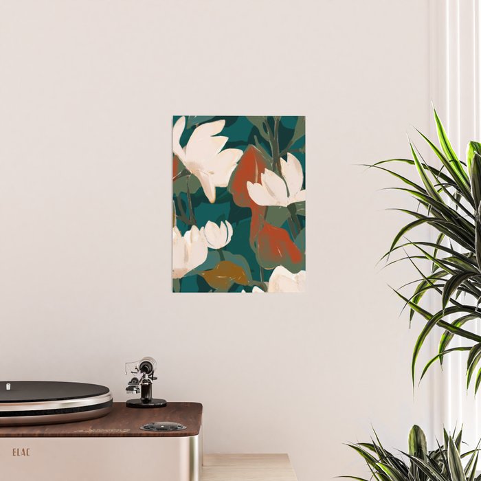 Abstract Art Garden Flowers Poster Gallery Image 2