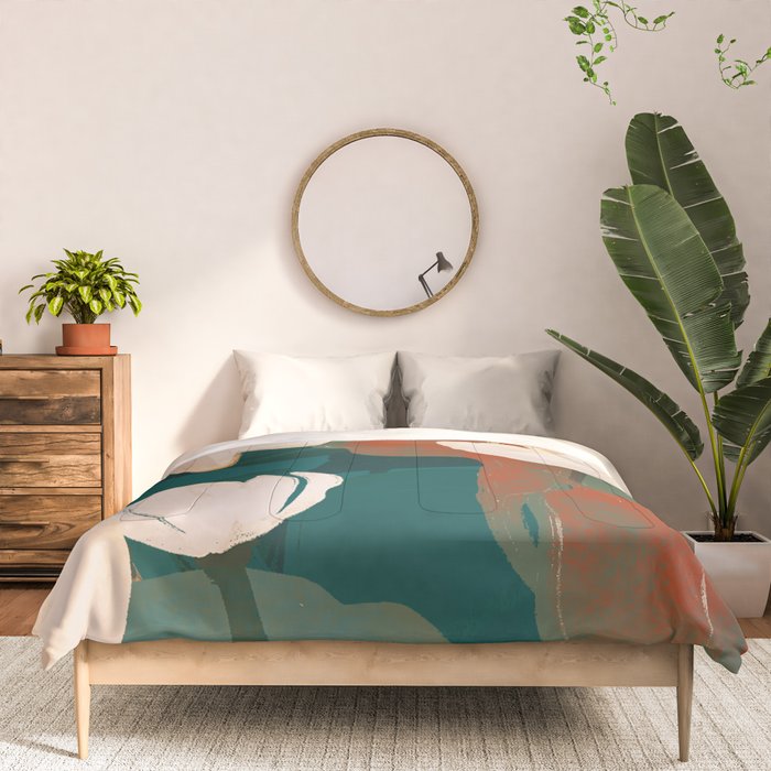 Abstract Art Garden Flowers Comforter Gallery Image 3