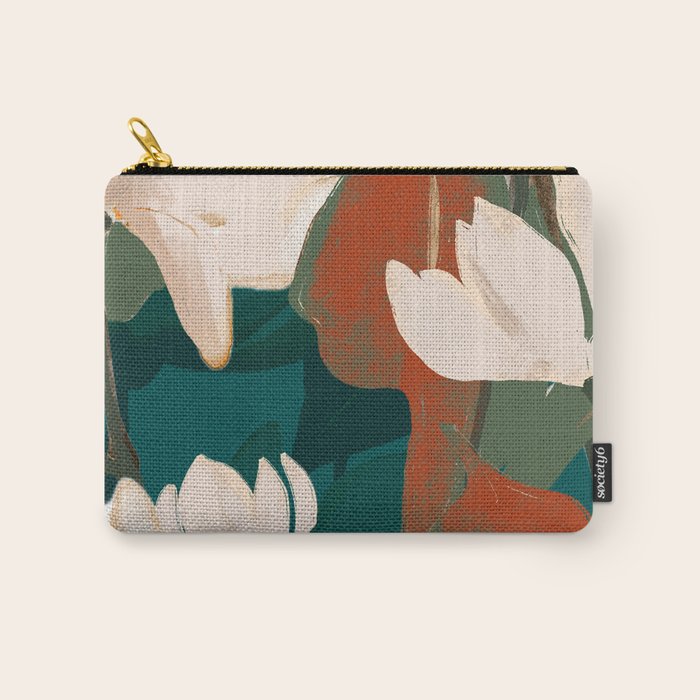 Abstract Art Garden Flowers Carry All Pouch Gallery Image 1