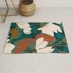 Abstract Art Garden Flowers Rug Gallery Image 1
