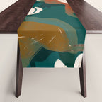 Abstract Art Garden Flowers Table Runner Gallery Image 1
