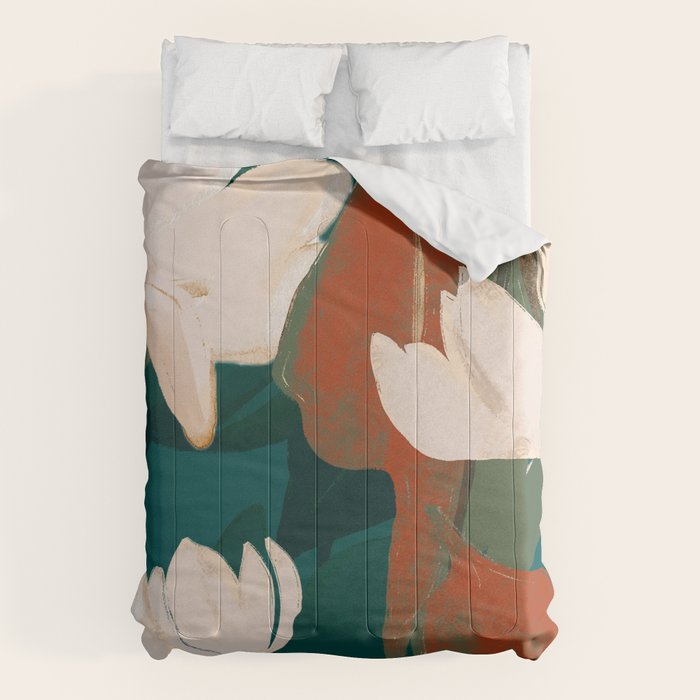 Abstract Art Garden Flowers Comforter Gallery Image 6