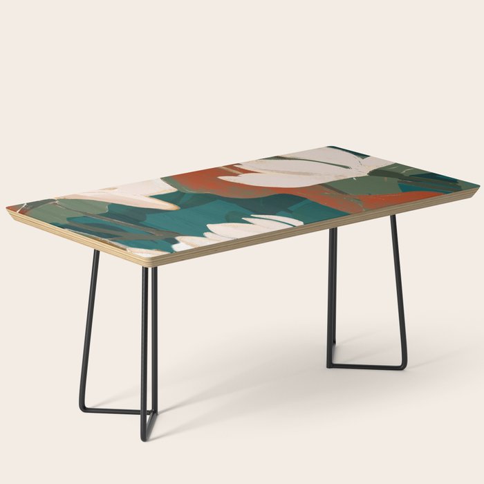 Abstract Art Garden Flowers Coffee Table Gallery Image 1
