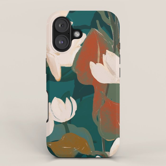 Abstract Art Garden Flowers iPhone Case Gallery Image 1