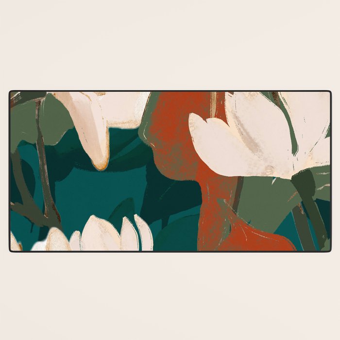 Abstract Art Garden Flowers Desk Mat Gallery Image 3
