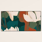 Abstract Art Garden Flowers Desk Mat Gallery Image 3