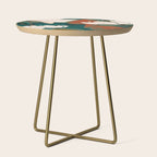 Abstract Art Garden Flowers Side Table Gallery Image 1
