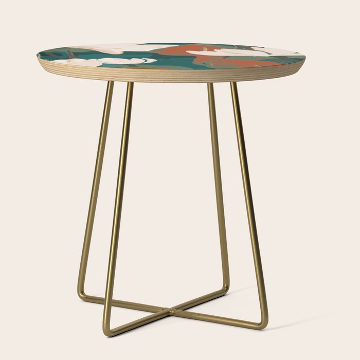 Abstract Art Garden Flowers Side Table Gallery Image 1