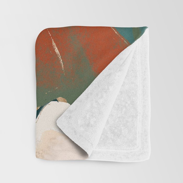 Abstract Art Garden Flowers Throw Blanket Gallery Image 3