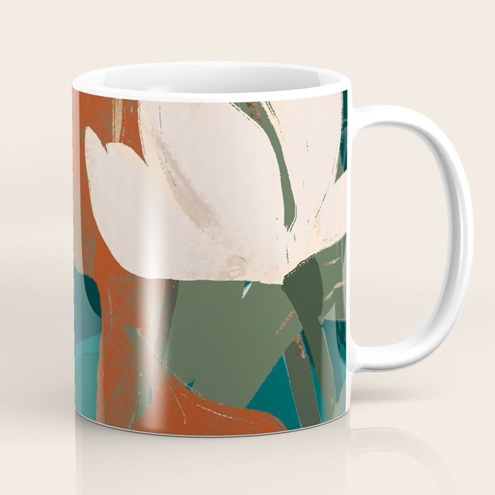 Abstract Art Garden Flowers Coffee Mug Gallery Image 1