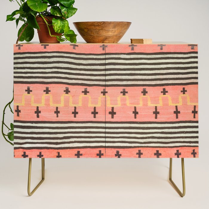 Vintage Southwest Blanket Print Credenza Gallery Image 1