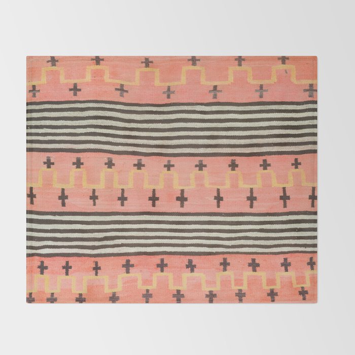 Vintage Southwest Blanket Print Throw Blanket Gallery Image 2