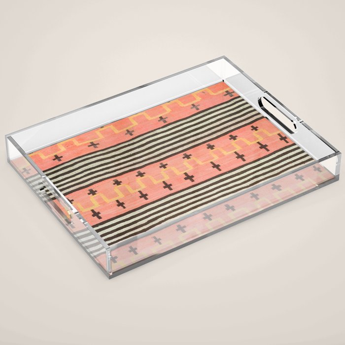 Vintage Southwest Blanket Print Acrylic Tray Gallery Image 1