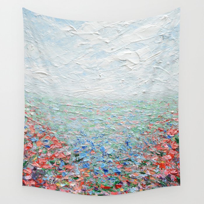 Floral Fields No. 5 Wall Tapestry Gallery Image 1