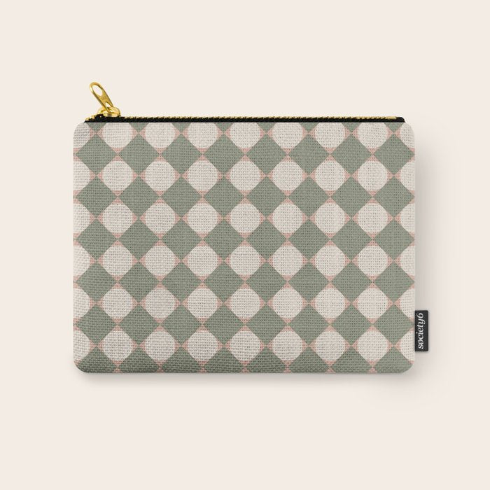 Retro Geometric Pattern VI Carry All Pouch Gallery Image 1