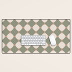 Retro Geometric Pattern VI Desk Mat Gallery Image 1