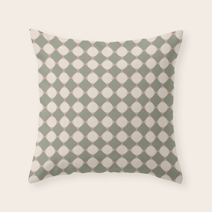 Retro Geometric Pattern VI Throw Pillow Gallery Image 6