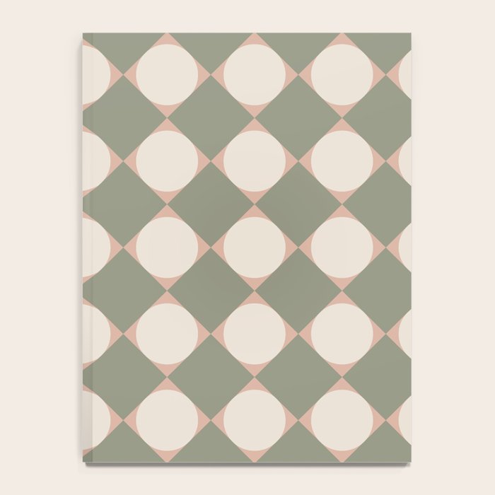 Retro Geometric Pattern VI Notebook Gallery Image 4