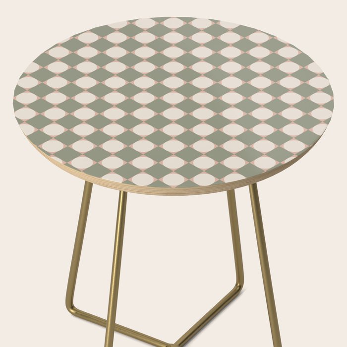 Retro Geometric Pattern VI Side Table Gallery Image 2