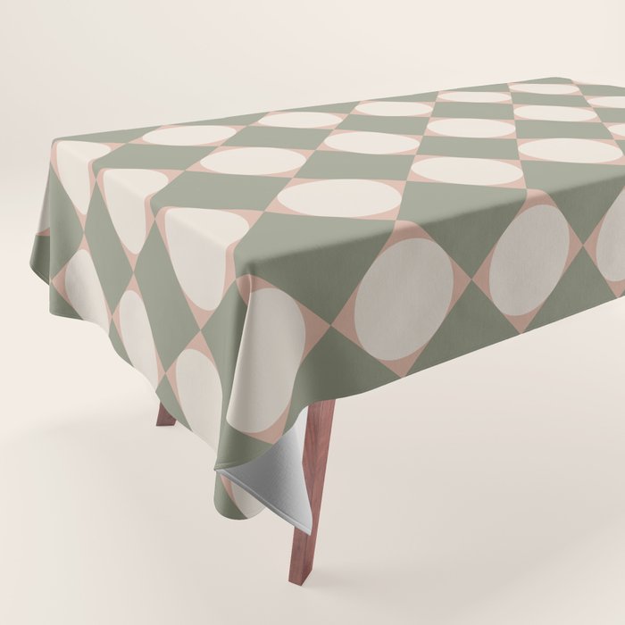 Retro Geometric Pattern VI Tablecloth Gallery Image 1