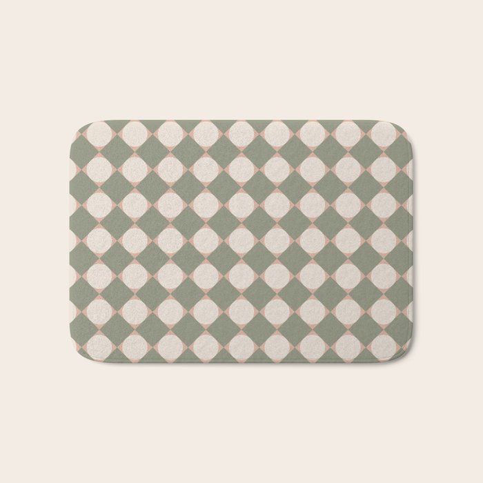 Retro Geometric Pattern VI Bath Mat Gallery Image 1