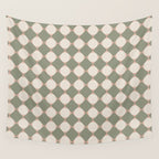 Retro Geometric Pattern VI Wall Tapestry Gallery Image 4