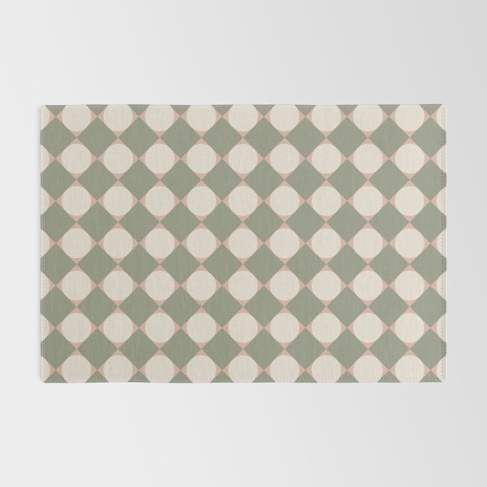 Retro Geometric Pattern VI Rug Gallery Image 2
