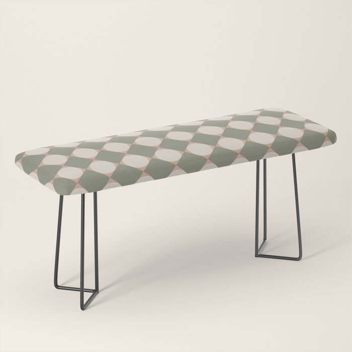 Retro Geometric Pattern VI Bench Gallery Image 1