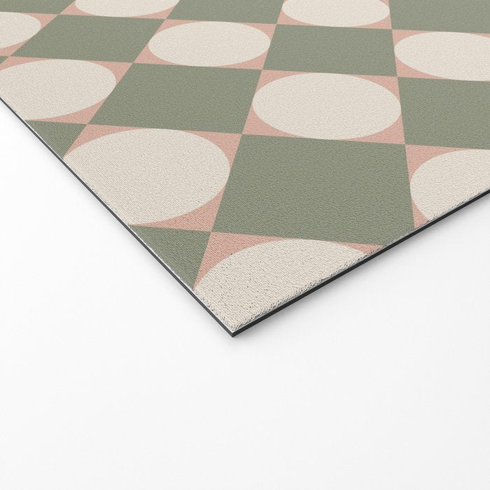 Retro Geometric Pattern VI Welcome Mat Gallery Image 2