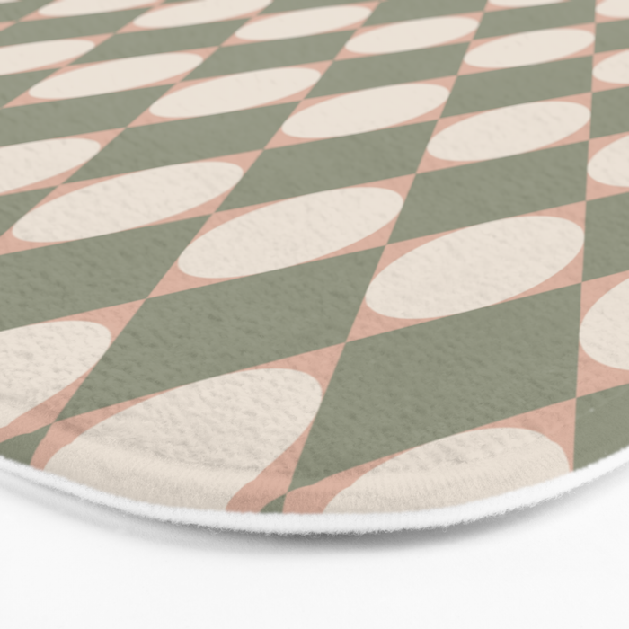 Retro Geometric Pattern VI Bath Mat Gallery Image 3
