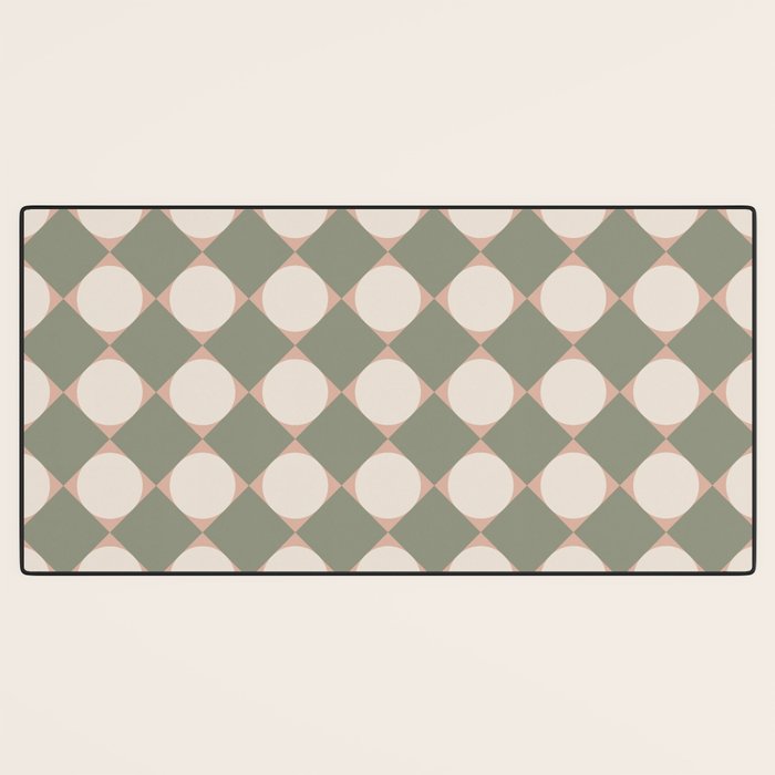 Retro Geometric Pattern VI Desk Mat Gallery Image 3