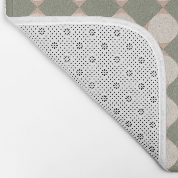 Retro Geometric Pattern VI Bath Mat Gallery Image 2