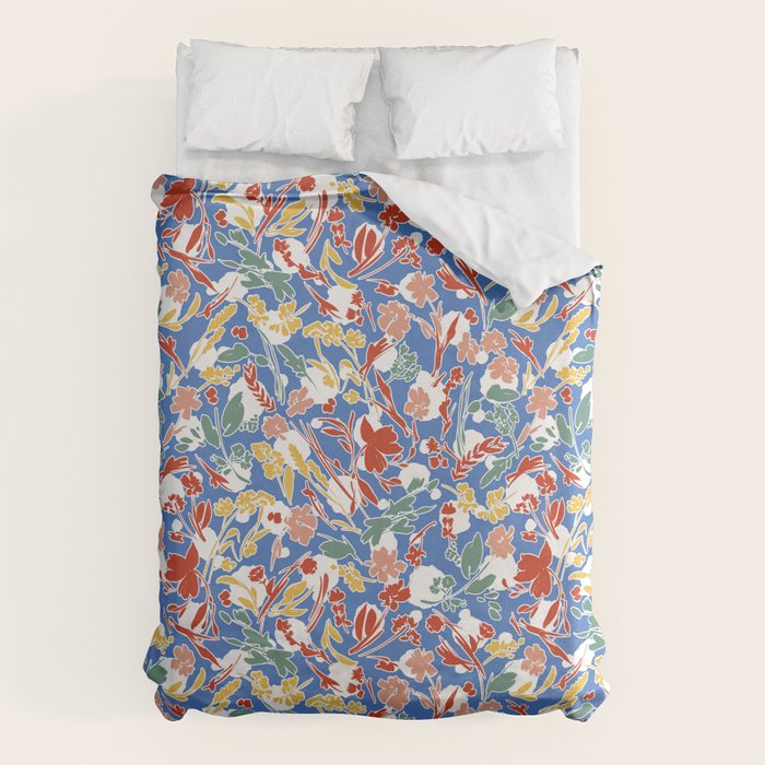 Wild colorful flowery meadow B Duvet Cover Gallery Image 1