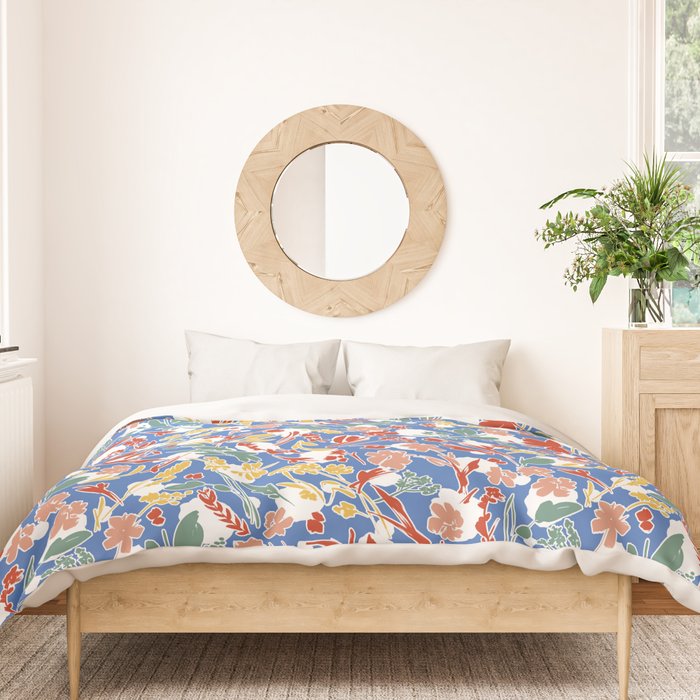 Wild colorful flowery meadow B Duvet Cover Gallery Image 3