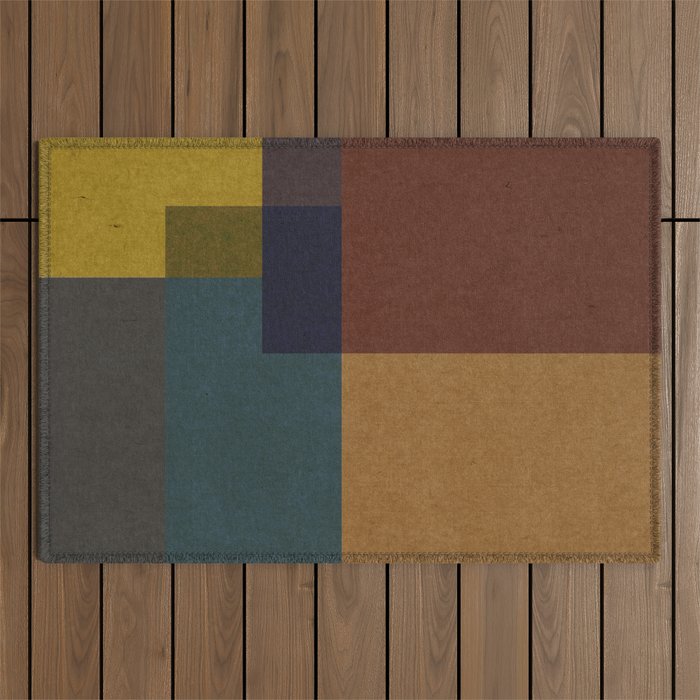  geometric texture 2 Outdoor Rug Gallery Image 1
